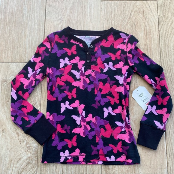 3 Faded Glory Girls Long Sleeve Tops Butterflies Leopard Hearts Colorful Sz XS. - Picture 4 of 4